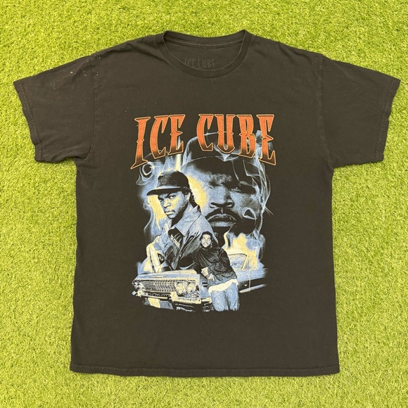 Ice Cube Graphic Black T-Shirt - Picture 1 of 5